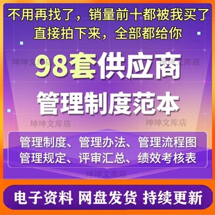 供应商管理制度及流程公司供应商调查考核分级管理制度模板