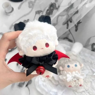 饰耳朵娃娃可爱10cm娃衣恶魔天使娃衣便宜 翅膀棉花毛绒斗篷全套装