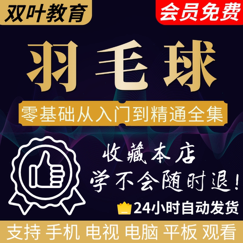 羽毛球视频教程儿童新手教学入门零基础动作技巧学习指导训练课程