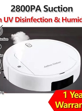 Automatic Cordless Smart Robot Vacuum Cleaner Humidifier