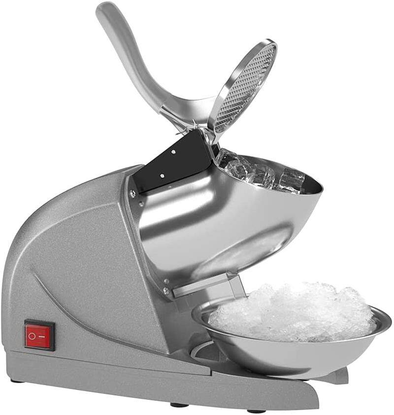Ice Shaver Prevent Splash Electric Snow Cone Maker Crushers