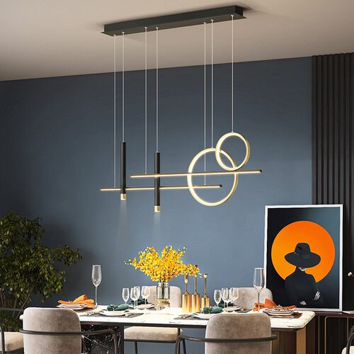 110V American standard living room pendant light creative lo