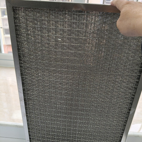 定制不锈钢厨房抽油烟机过滤净化网板式初效过滤器工业油雾分离网 - 封面
