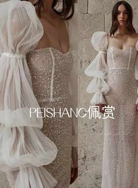 佩赏长款袖子婚纱礼服手套