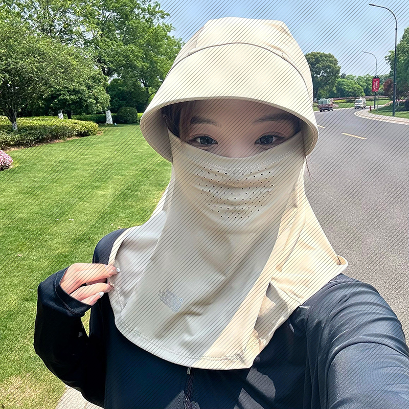 防晒帽子女遮阳夏季骑行透气防晒