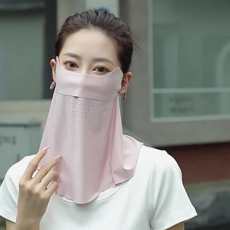 无痕防晒面罩遮脸女夏季护颈一体