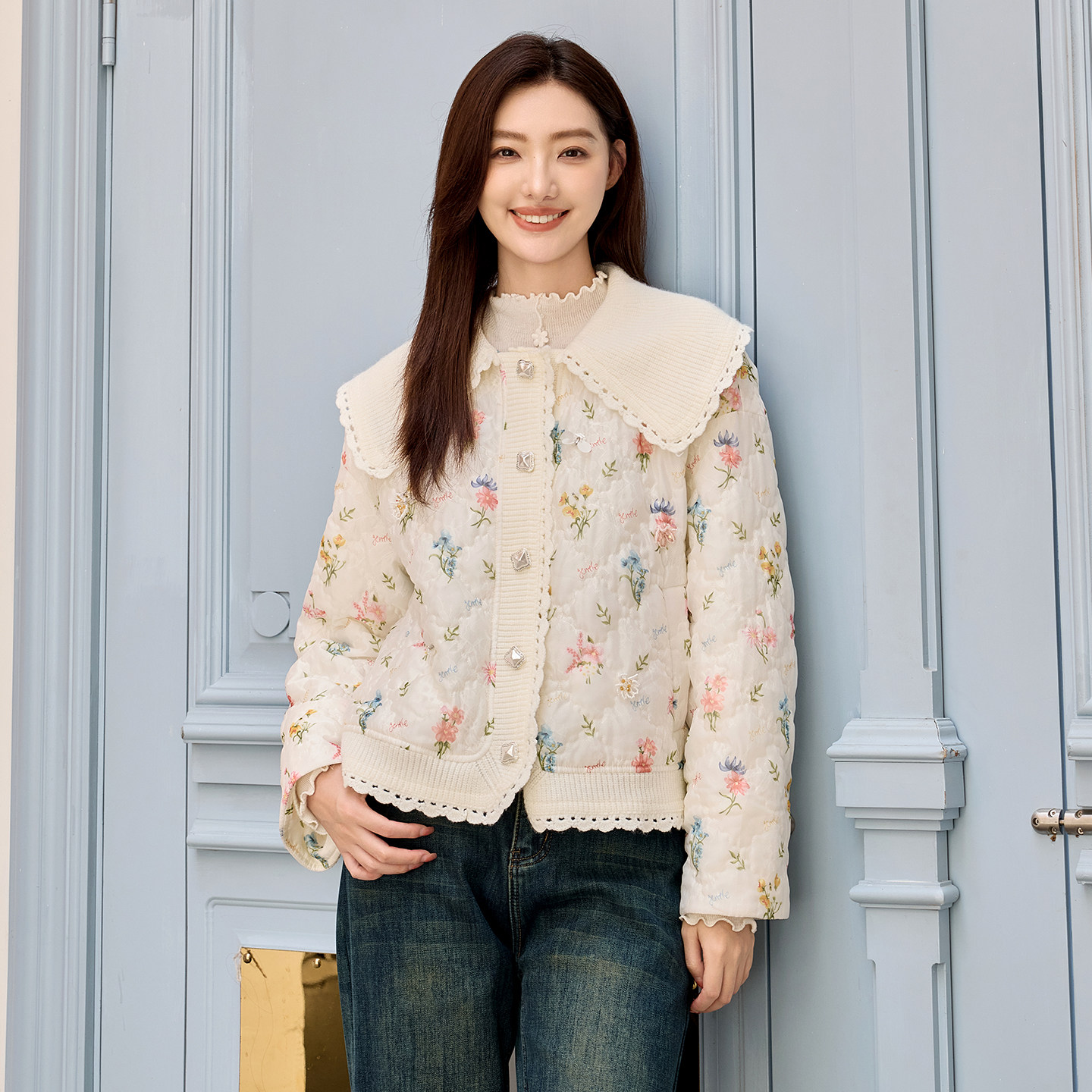 芭依璐冬季短款羽绒棉服小个子