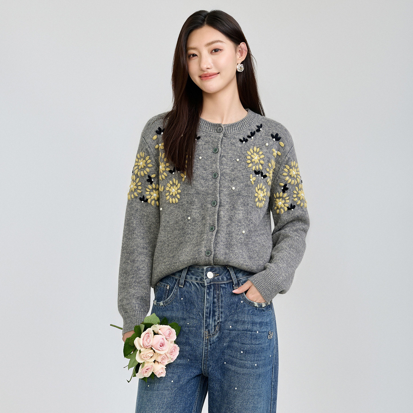 针织衫女款2026新款慵懒风羊毛衫