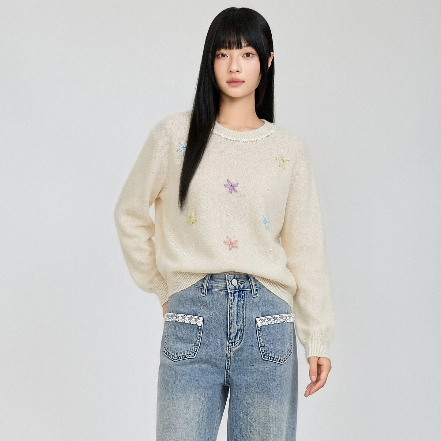芭依璐2026新款秋季女羊毛衫