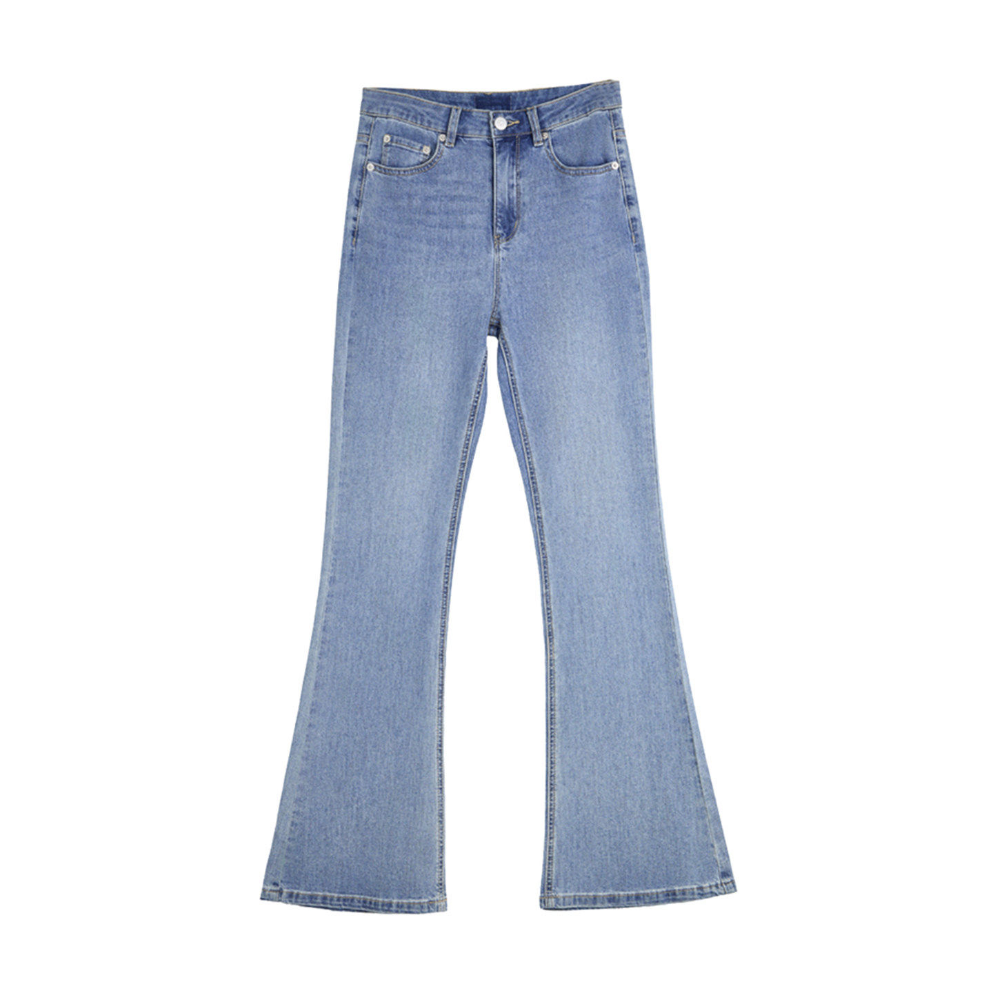 芭依璐2026夏季新款牛仔裤女时尚高腰显瘦直筒百搭微喇通勤长裤