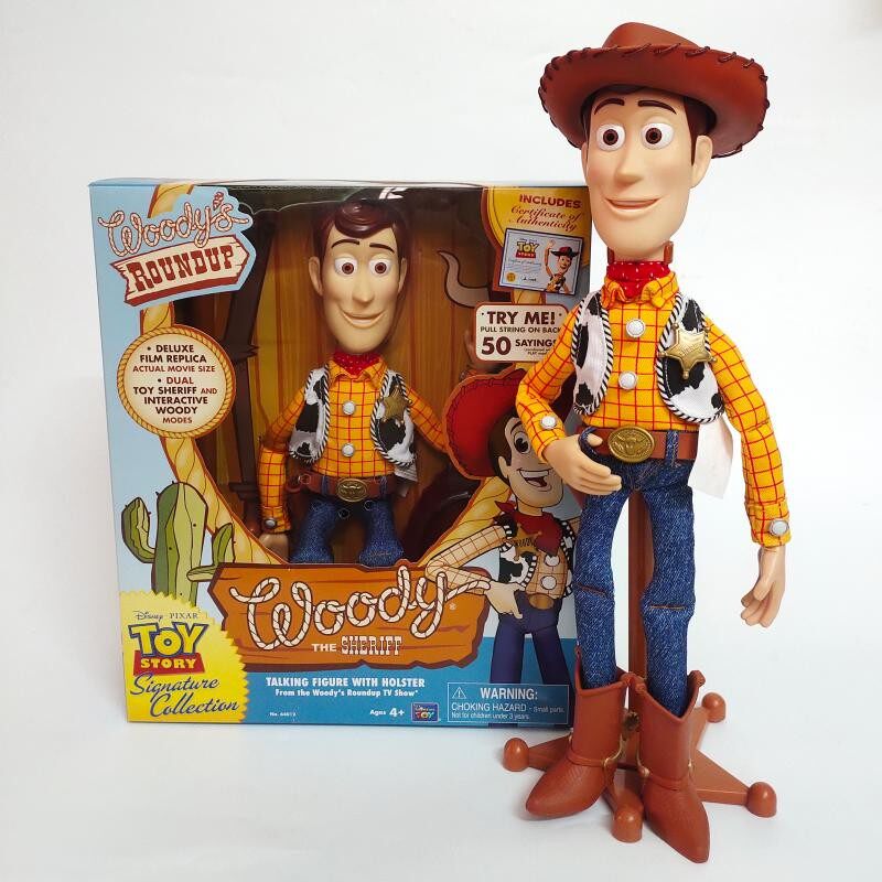 包邮正版玩具总动员英文发声 珍藏版胡迪 woody 伍迪牛仔公仔手办