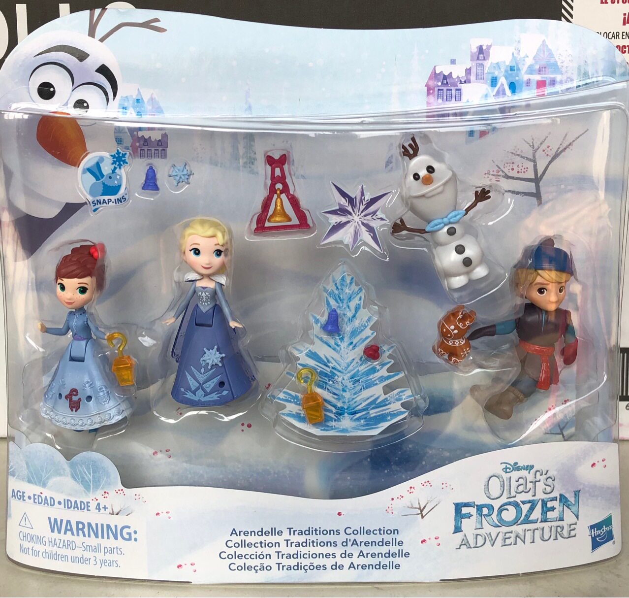 原装正版冰雪奇缘2假日惊喜迷你艾莎 安娜 雪宝 克里斯娃娃