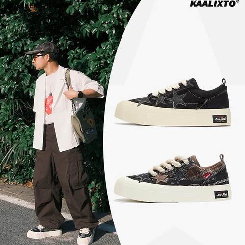 kaalixto织物休闲低帮帆布鞋