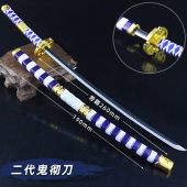 海贼王阎魔武器模型索隆 三把刀金属三代鬼彻玩具雪走秋水挂件