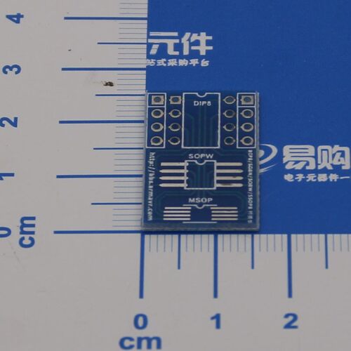 SO8转DIP8 MSOP-8 转接板 宽窄封装 排针是选配