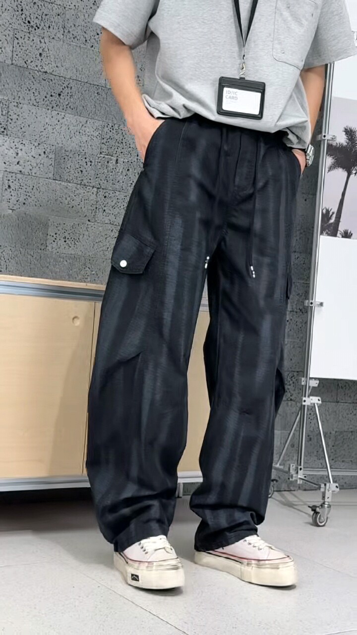 2026新款男士休闲裤时尚百搭宽松直筒长裤子男装潮流帅气工装裤