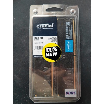 全新英瑞达(Crucial)美光DDR5-4800-CL40