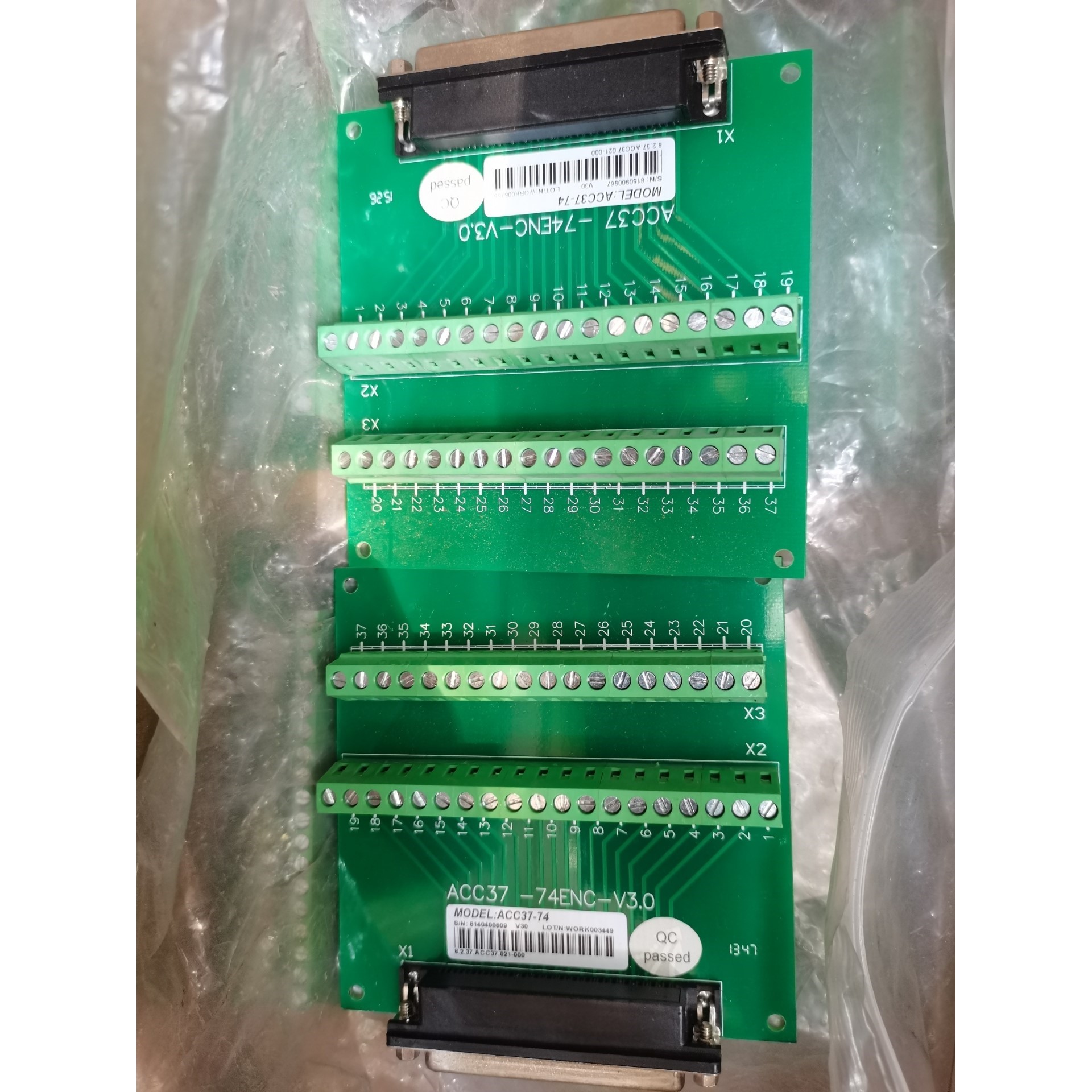 全新雷赛接线板ACC37-74ENC-V3.0