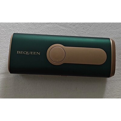BEQUEEN绿宝石冰点脱毛仪,绿色玫瑰金配色,,功能完好,