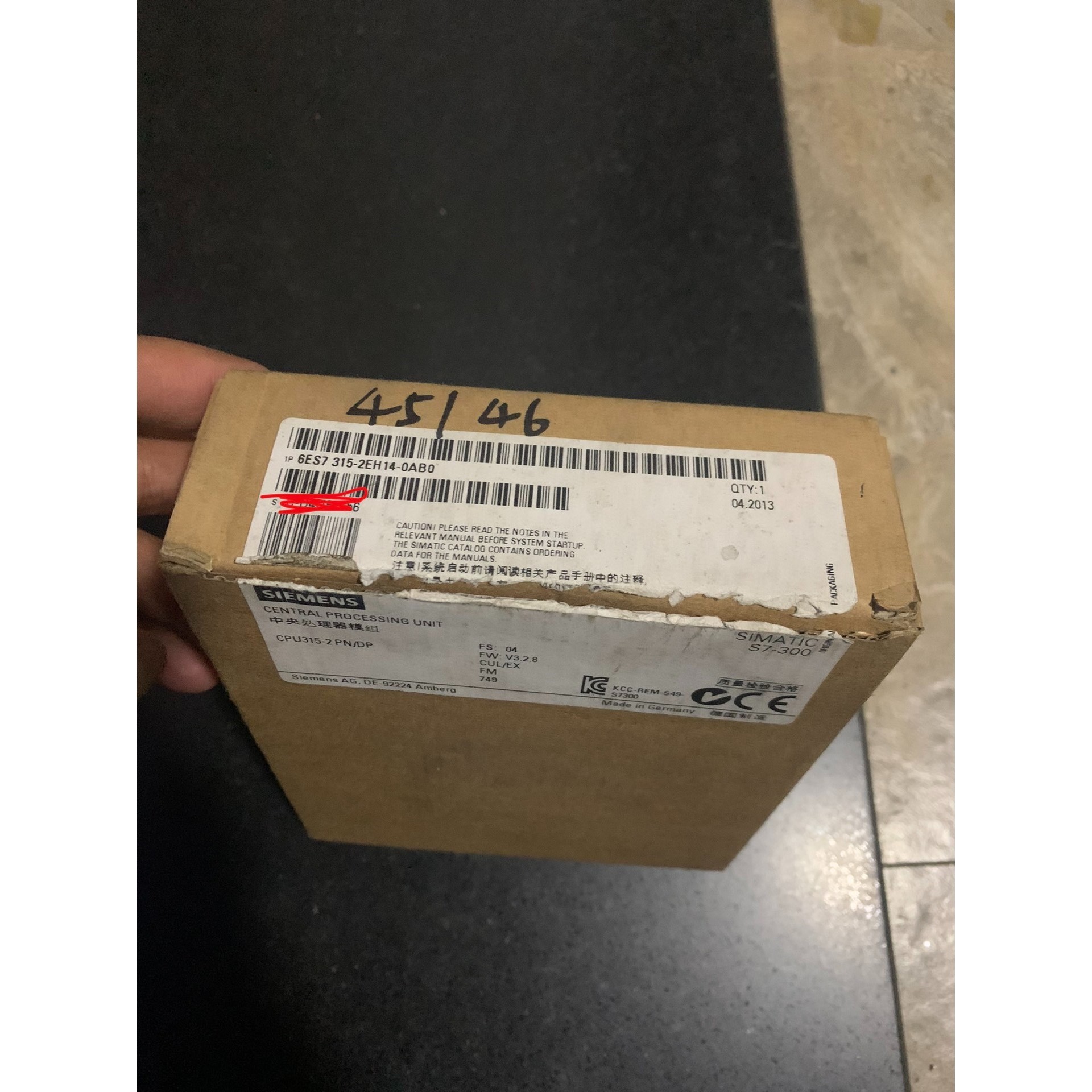 6ES7315-2EH14-0AB0全新原装仅开封 实弹的来