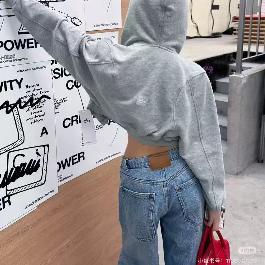 ALOmeteen肯豆同款连帽瑜伽外套