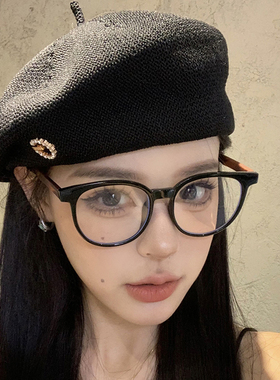 超轻方形木纹眼镜大框近视可配有度数男女同款大脸显瘦眼睛框架潮