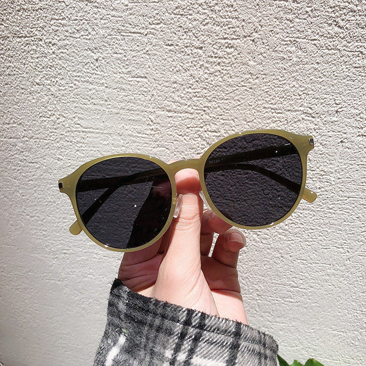 韩版ins墨镜女潮圆脸复古大框偏光太阳镜男圆框眼镜网红同款街拍