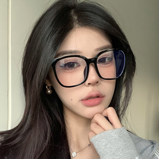 复古大框素颜神器黑框眼镜女韩版 潮近视眼镜框大脸显瘦可配有度数
