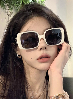 2025新款偏光墨镜女士大框显脸小高级感防晒防紫外线近视太阳眼镜