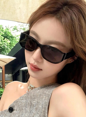 黑色边框墨镜女款高级感2025新款