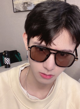 黑茶色双梁飞行员式通用