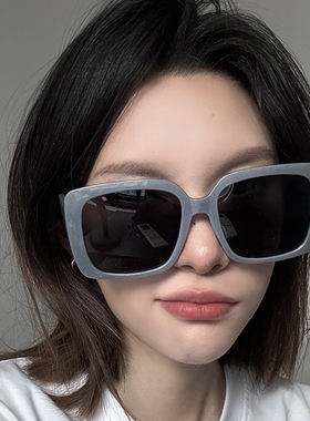 超大框方形复古女网红韩版女