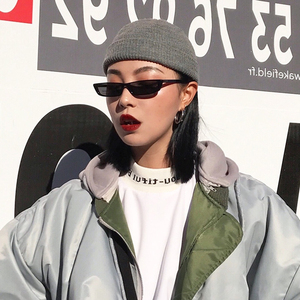 阿水小白FF封帆网红同款欧美复古街拍墨镜男女小方框拍照太阳镜潮