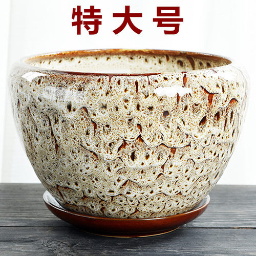花盆陶瓷大号特大简约家用吊兰小