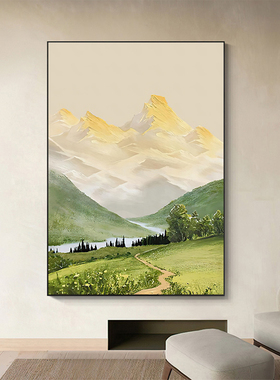 日照金山客厅装饰画沙发挂画