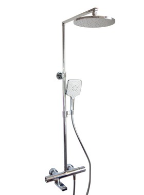 科贝拉勒K-73111T-7-CP/2BL/AF柏诗三出水恒温淋浴花洒-硬管连接