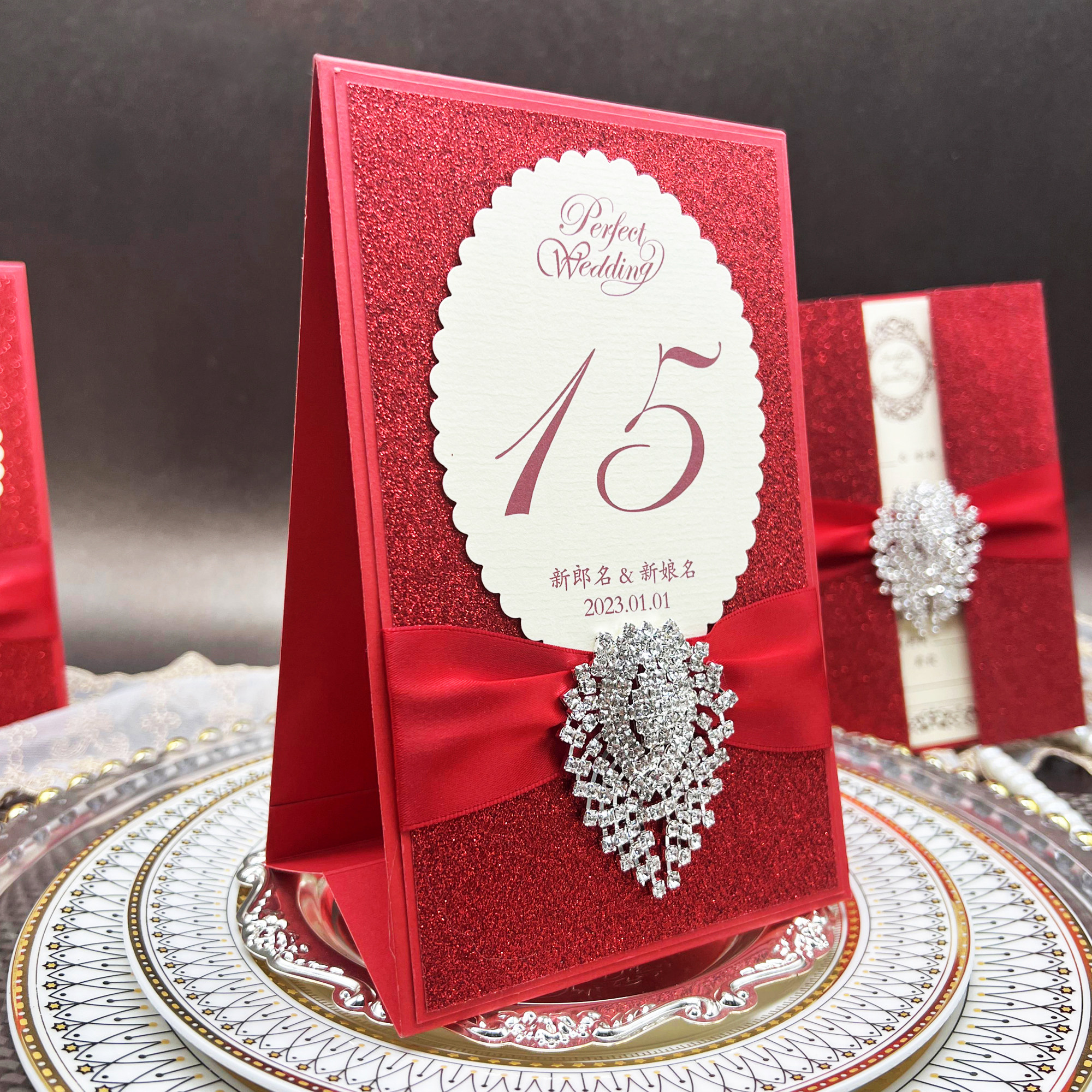 婚礼桌卡桌牌席位卡欧式结婚菜单定制创意婚宴座位卡嘉宾台卡打印