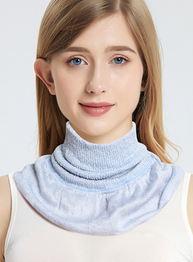 100%桑蚕丝高弹围脖男护颈女