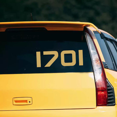 1701live车贴单刀赴会贴纸后窗摩托车电动车贴纸吉他笔记本反光贴