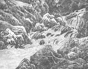 宋李唐万壑松风古代名家画临摹画芯底稿挂轴会所装饰画宋式山水画