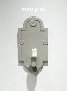 瑞典/中古｜Gustavsberg 浪漫主义陶瓷浮雕壁挂烛台 / mooiplus