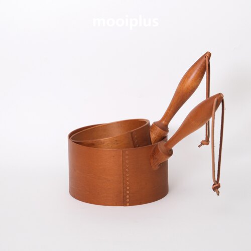 美国/中古｜Frye's Measure Mill 樱桃木 把手 储物盒 木制舀勺