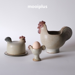 瑞典 Larson复活节公鸡小鸡 碗黄油盒蛋杯 mooiplus 中古｜Lisa