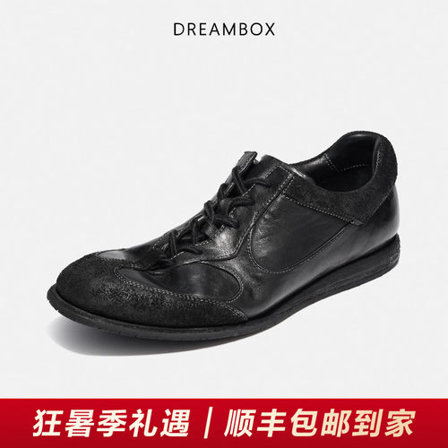 DREAMBOX钧博水洗马皮平底德训鞋