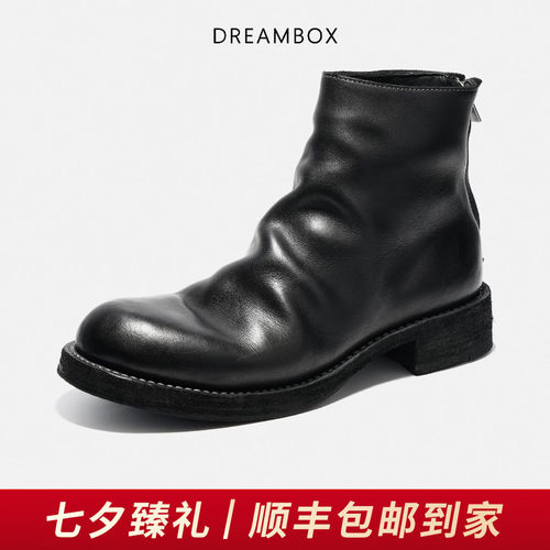 钧博加绒保暖纯手工皮靴
