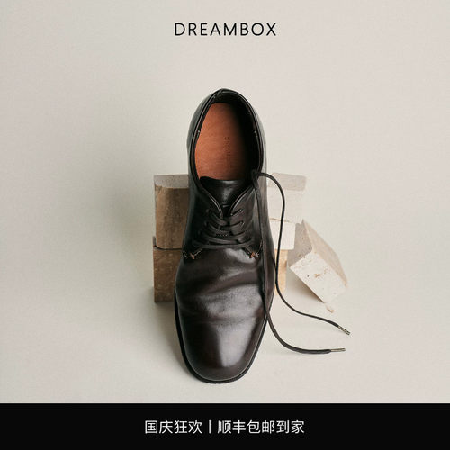 水洗马皮极简风休闲皮鞋