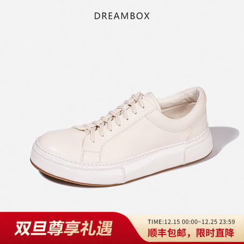 DREAMBOX马皮纯手工小白鞋