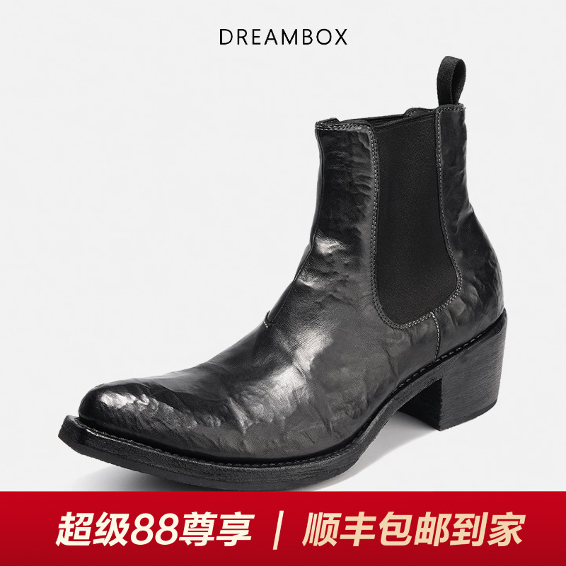 钧博水洗马皮手工固特异巫师靴图片