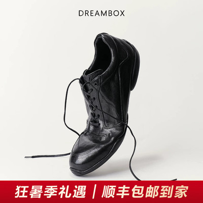 DREAMBOX钧博vibram软底轻便透气运动休闲鞋石洗马皮夏季薄款鞋子