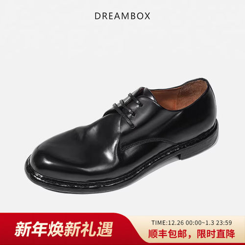 霍尔文马臀皮手工缝制真皮底皮鞋